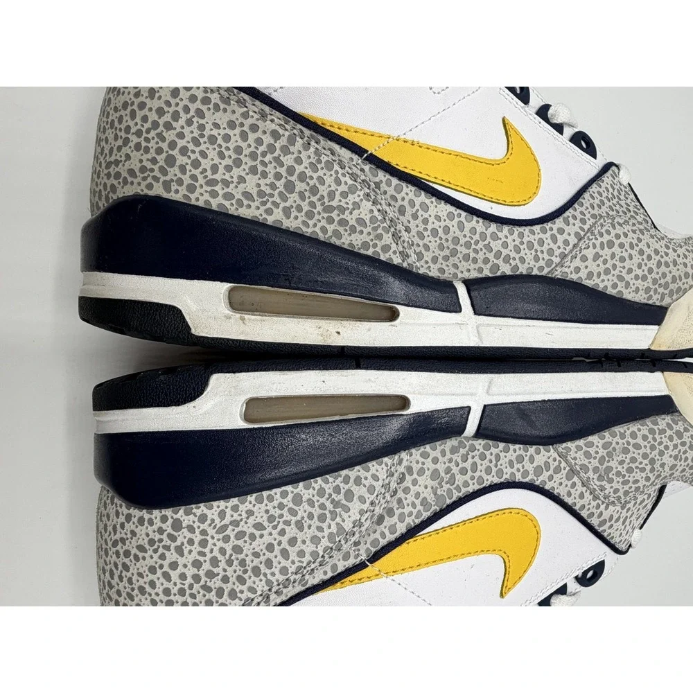 Nike Air Assault White Elephant Yellow Navy 315064-171 Mens Sz 12 No Box
